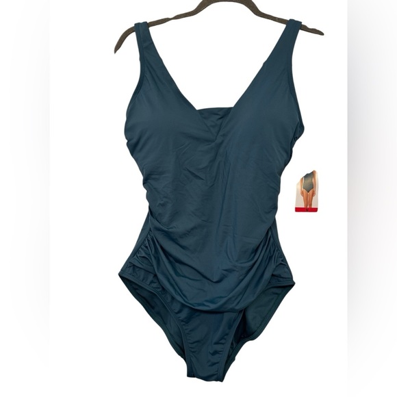 Lands End Grecian Style One Piece Swimsuit - Picture 5 of 9